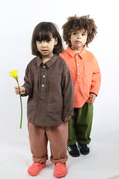 Active Shirt - Mocha Corduroy